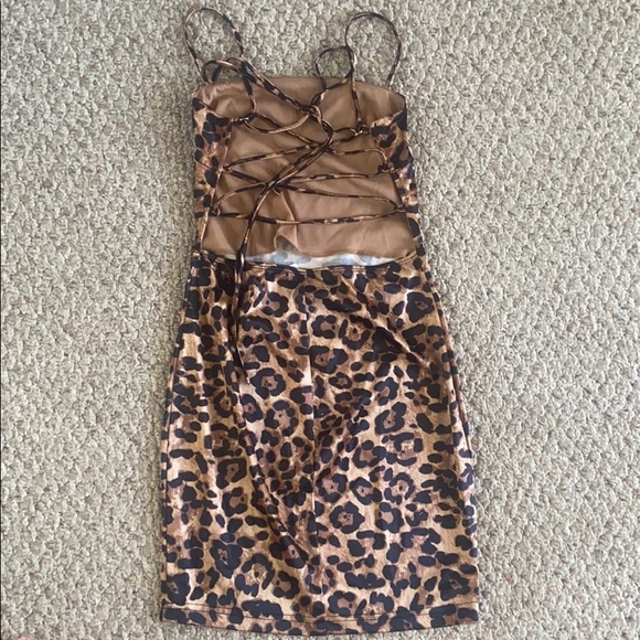 Windsor backlace cheetah print body con dress - Picture 2 of 4
